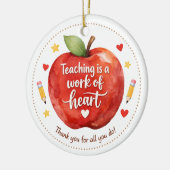 Personalized Teacher Appreciation Ornament セラミックオーナメント (左)