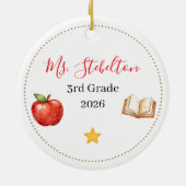 Personalized Teacher Appreciation Ornament セラミックオーナメント (裏面)