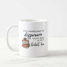 Personalized Teacher Appreciation Quote コーヒーマグカップ
