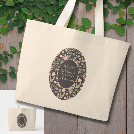 Personalized Teacher Appreciation Tote Bag ラージトートバッグ