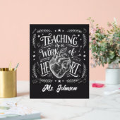 Personalized Teacher Gift Poster – Classroom Decor アクリルサイン (ウェディング)