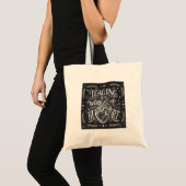 Personalized Teacher Heart Chalkboard Budget Tote  トートバッグ (正面(商品))
