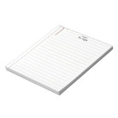 Personalized Teacher lined paper cute notepad ノートパッド (回転)