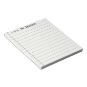 Personalized Teacher Lined Paper Notepad ノートパッド (アングル)