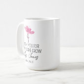 Personalized Teacher Mug Daycare Teacher Gift Idea コーヒーマグカップ (正面左)
