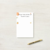 Personalized Teacher Notepad From The Desk Of ポストイット (デスク上)