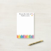 Personalized Teacher Notepad From the Desk of ポストイット (デスク上)