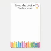 Personalized Teacher Notepad From the Desk of ポストイット (正面)