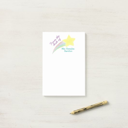 Personalized Teacher Post-It Notes ポストイット (デスク上)