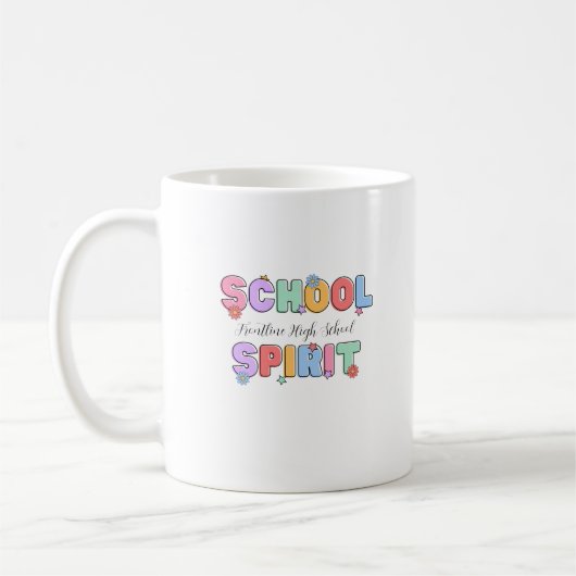 Personalized Teacher School Spirit Classroom コーヒーマグカップ (左)