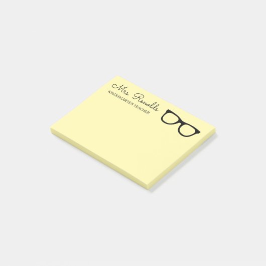 Personalized teacher spectacles Post-it® Notes ポストイット (アングル)