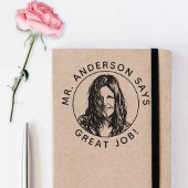 Personalized Teacher Stamp With Custom Photo Stamp セルフインキングスタンプ