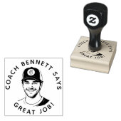 Personalized Teacher Stamp With Custom Photo Stamp ラバースタンプ (押印)