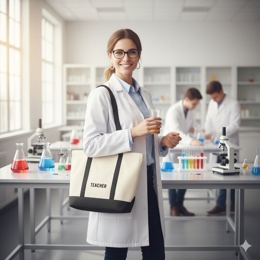 Personalized Teacher Text Statement Customizable トートバッグ