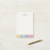 Personalized Teacher's Name Colorful Pencils ポストイット (デスク上)