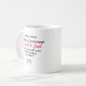 Personalized Teaching Assistant Appreciation Gift コーヒーマグカップ (正面左)