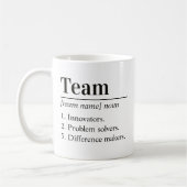 Personalized Team Definition Employee Appreciation コーヒーマグカップ (左)