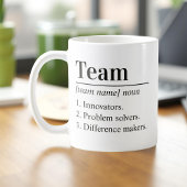 Personalized Team Definition Employee Appreciation コーヒーマグカップ