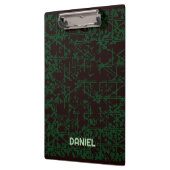 Personalized Tech Circuit Modern Clipboard クリップボード (左)