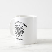 Personalized Tech Mug with Custom Text コーヒーマグカップ (正面左)