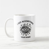 Personalized Tech Mug with Custom Text コーヒーマグカップ (左)