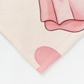 Personalized Teddy Bear Baby Blanket with Name フリースブランケット (角)