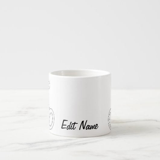 Personalized Teddy Bear Coffee Cup エスプレッソカップ (正面)