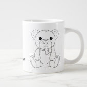 Personalized Teddy Bear Coffee Cup ジャンボコーヒーマグカップ (右)