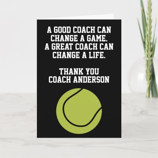 Personalized Tennis Coach From Team Players Sports カード (正面)