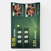 Personalized Tennis Scoreboard – Custom Match 横断幕 (縦)