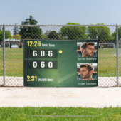 Personalized Tennis Scoreboard – Custom Match 横断幕 (インサイチュ)