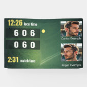 Personalized Tennis Scoreboard – Custom Match 横断幕 (横)