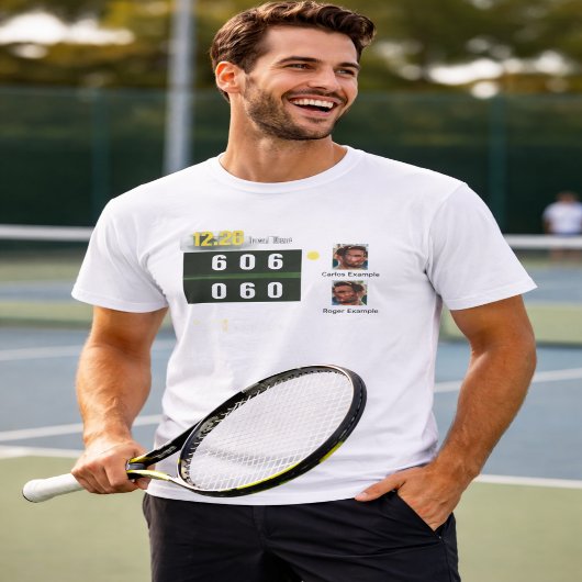 Personalized Tennis Scoreboard Tシャツ