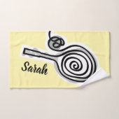 Personalized tennis sports hand towel for players ハンドタオル (ハンドタオル)