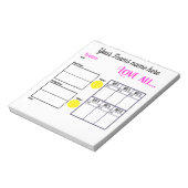 Personalized Tennis Team Scoresheets ノートパッド (回転)