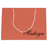 Personalized Terracotta Gift Bag for Special Event ラージペーパーバッグ (正面)
