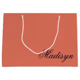 Personalized Terracotta Gift Bag for Special Event ラージペーパーバッグ