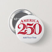 Personalized Text America 250 Patriotic  缶バッジ (正面&裏面)