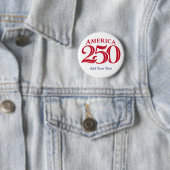 Personalized Text America 250 Patriotic  缶バッジ (インサイチュ)