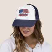 Personalized Text America 250 Patriotic Flag キャップ (インサイチュ)