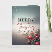 Personalized, Text and Picture Christmas Card シーズンカード (正面)