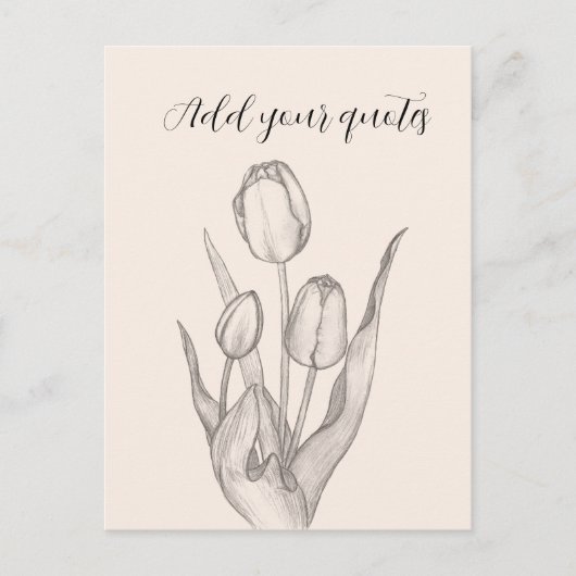 Personalized Text Journal, Name & Message Notebook シーズンポストカード (正面)