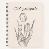 Personalized Text Journal, Name & Message Notebook ノートブック (正面)