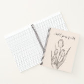 Personalized Text Journal, Name & Message Notebook ノートブック (内部)