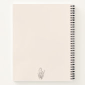 Personalized Text Journal, Name & Message Notebook ノートブック (裏面)