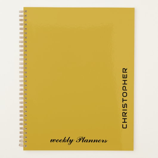 Personalized Text Planner Elegant Custom プランナー手帳 (正面)