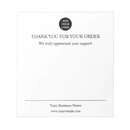 Personalized Thank You Business ノートパッド