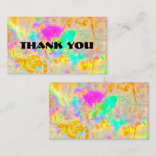 Personalized thank you card  名刺 (正面/裏面)