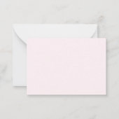 Personalized Thank You Card | Cherry Blossom Flora ノートカード (裏面)