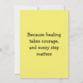 Personalized Thank You Card Mental Health Clients サンキューカード (裏面)